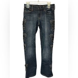 Vintage Ed Hardy skull embellished jeans